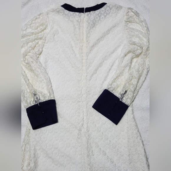 Riley & Rae White Sheath Dress with Bishop Sleeves - Picture 3 of 4